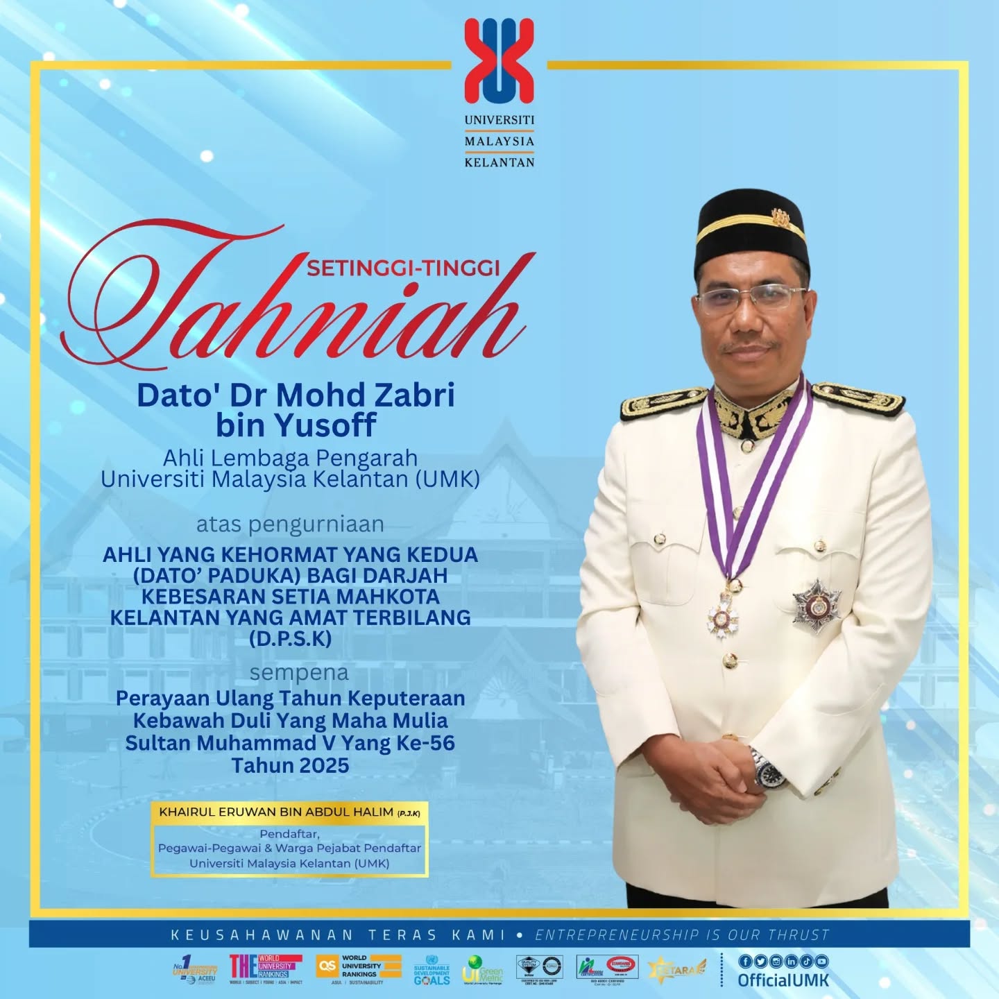 TAHNIAH DATO ZABRI